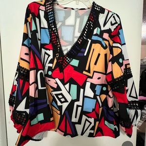 Amazon Geometric Shapes Blouse